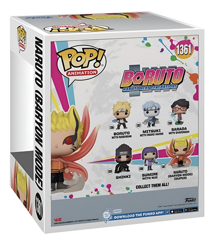 Naruto Modo Barion 6 Pulgadas #1361 Funko Pop! Anime