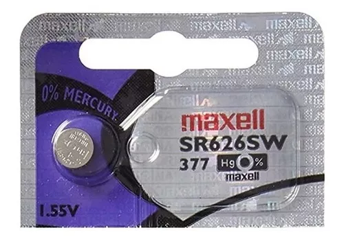 Pila Maxell 377 Sr626sw X1 Unidad Oxido De Plata