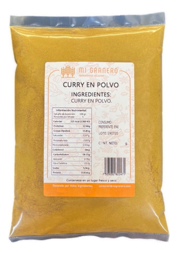 Curry Especia 1 Kg