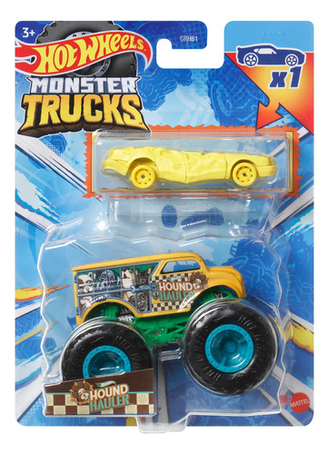 Hot Wheels Monster Trucks Hound Hauler Diecast