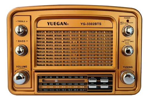 comprar Radio Vintage Multibanda Am\u002Ffm Mp3 Recargable Solar Y A Pila