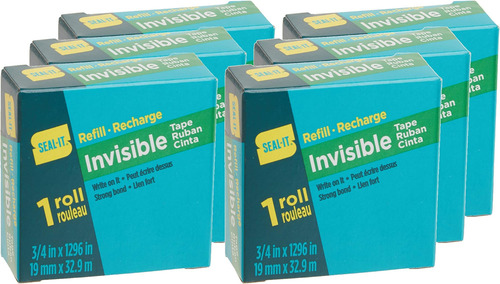 Rollos De Repuesto De Cinta De Papelería Invisible Seal-it X