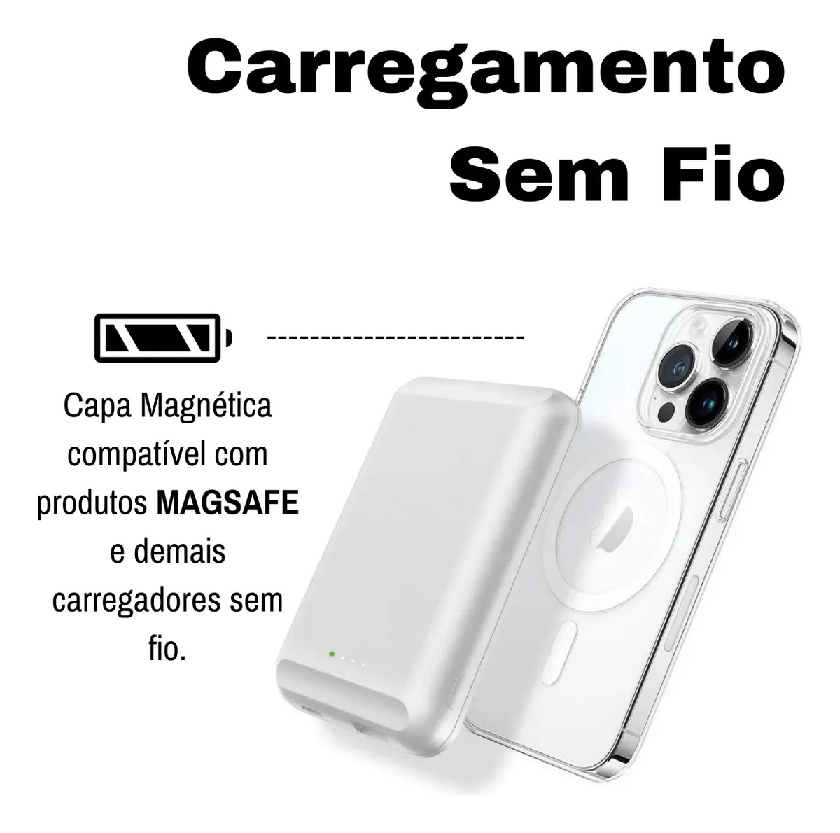 Funda transparente Capinha Magsafe para iPhone 13 Pro