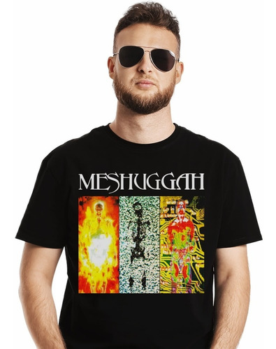Polera Meshuggah Destroy Erase Improve Metal Impresión Direc