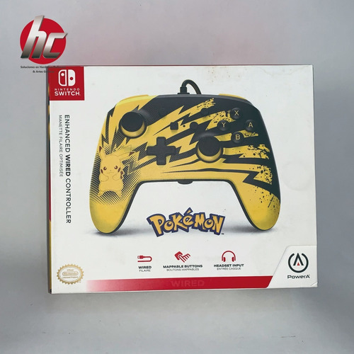 Control Alámbrico Power A Pikachu Lightning Para Switch Nvo (Usado)