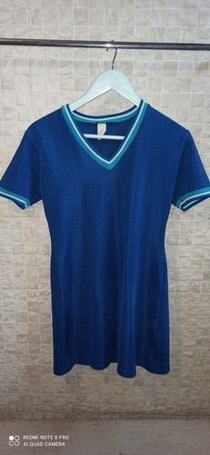 Vestido Corto Sport Dama Azul Talla L 