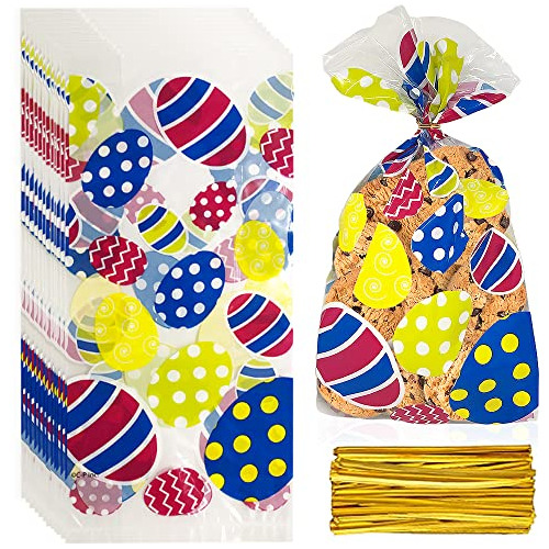 Artcreativity Bolsas De Treat Cellophane De Pascua, Conjunto