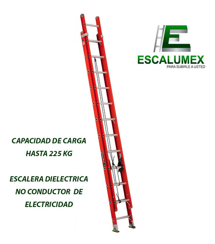 Escalera Colisa Ute 24 Escalones Fibra Escalumex, Mexicana