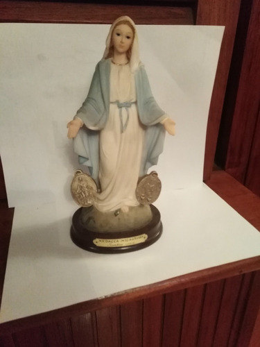 Escultura Virgen Milagrosa Porcelana De Santini 23x10 # 65