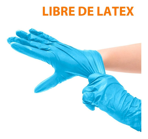 Imagen 2 de 6 de Guante Synamax Vinil Nitrilo Libre De Latex