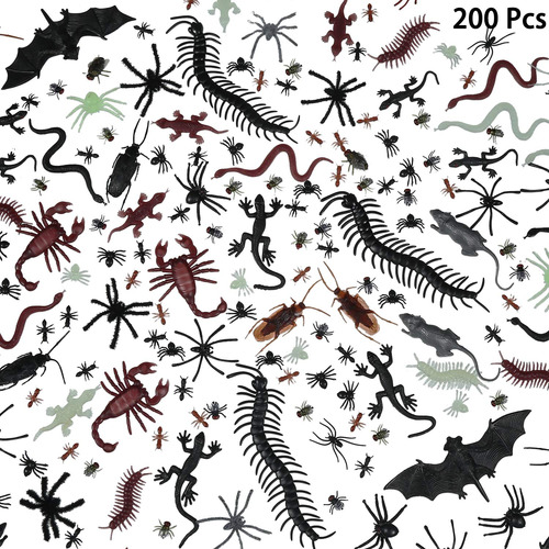 200 Piezas Insectos Realistas De - Unidad a $204921