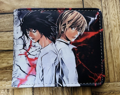 Set 3 Figuras De Death Note, Llavero De L Y Billetera (Usado)