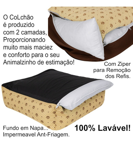 Cama Caminha Pet Cachorro Gato 45x45 Filhotes E Raças Micro