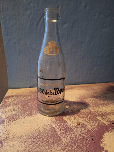 Antigua Botella De Agua Tónica Paso De Los Toros Ml 190