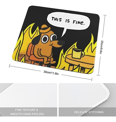 Este É O Mouse Pad Engraçado Meme Do Fogo Do Cão Fino Tapet