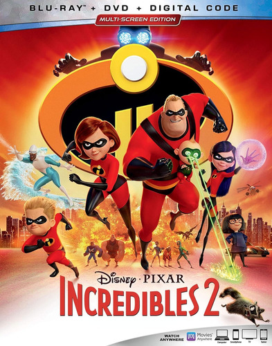 Blu-ray + Dvd Incredibles 2 / Los Increibles 2