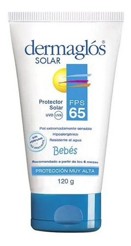 Protector Solar Para Bebes Dermaglos Fps 65 120 G