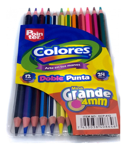 Colores Doble Punta Pointer 24 Und