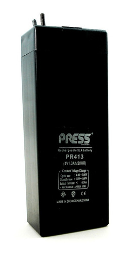 Imagen 1 de 3 de Bateria Sellada 4v 1,3a Press  Linternas Juegos Usos Varios