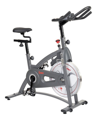 Bicicleta fija Sunny Health & Fitness SF-B1877 para spinning color gris