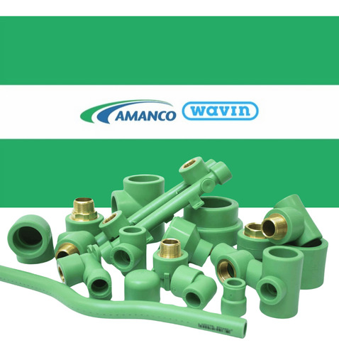 Kit 5x União Simples 20 Mm Ppr P/ Água Quente E Fria Amanco