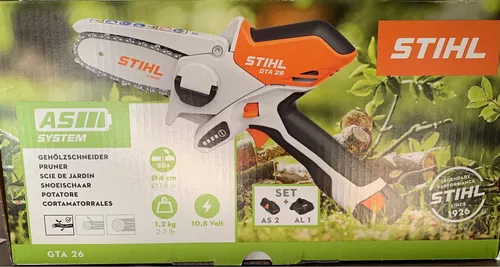 STIHL Mini Sierra GTA 26 Con Batería AS 2 y Cargador AL 1