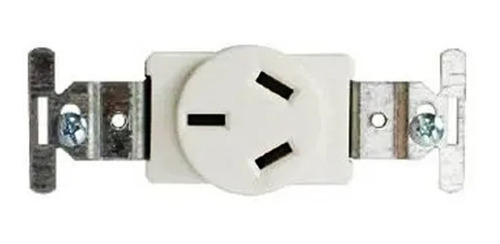 Tomacorriente 125v-220v Color Blanco Para Empotrar 