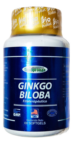 Ginkgo Biloba Biopronat 80mg - Unidad a $498