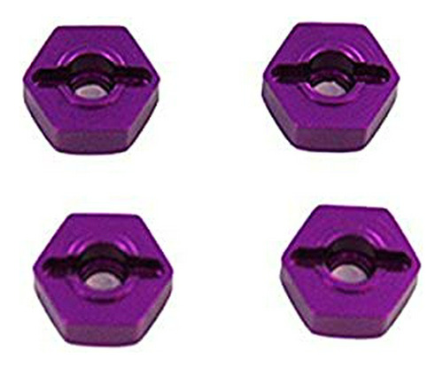 Adaptadores De Rueda De Aluminio Morado 12mm - 4 Unidades.