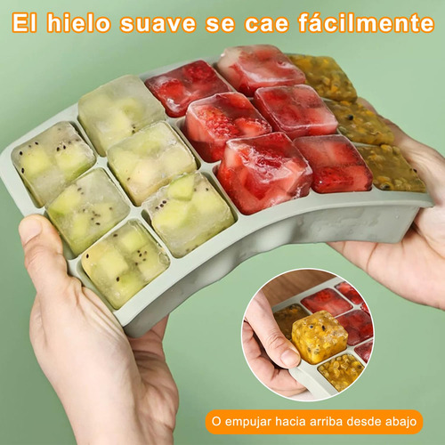 Molde De Hielo De Tres Piezas, Bandeja For Cubitos De Hielo