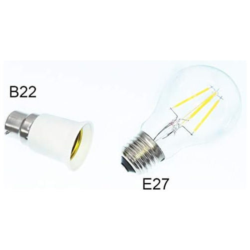 Adaptador De Casquillo De Luz B22 E26 E27, Base De Lám...