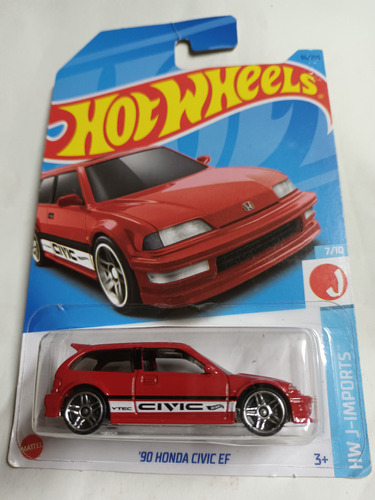 Hot Wheels Auto 90 Honda Civic. Japones De Colección 