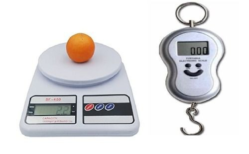 Mini Balança Digital De Gancho E Balança De Cozinha Ate 10kg