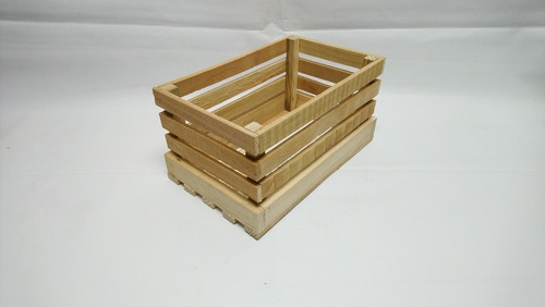 Imagen 1 de 5 de Caja Organizadora De Madera En Bruto