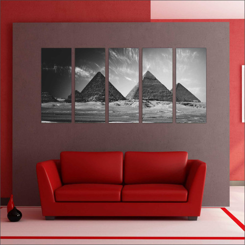 Quadro Decorativo Cidades Famosas Egito Preto E Branco