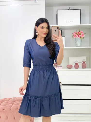Moda evangelica hotsell vestidos rodados