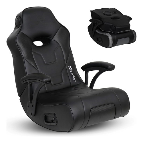 X Rocker G-force Floor Gaming Chair, Audio Con Cable Con Sub