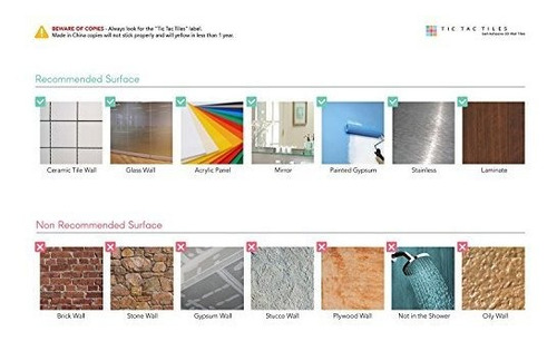 Paneles Tic Tac Tiles Peel And Stick Autoadhesivo Extraíbl