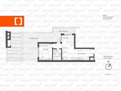 Venta De Apartamento Obra Construcción 1 Dormitorio En Centro, Edimboro Quiroga Unidad 102