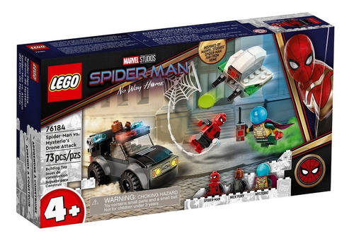 Lego Marvel: Spiderman Vs. Ataque Del Dron De Mysterio 73pcs