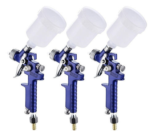 3 Pistola Spray Cola Calçado Móveis Profissional Pneumática