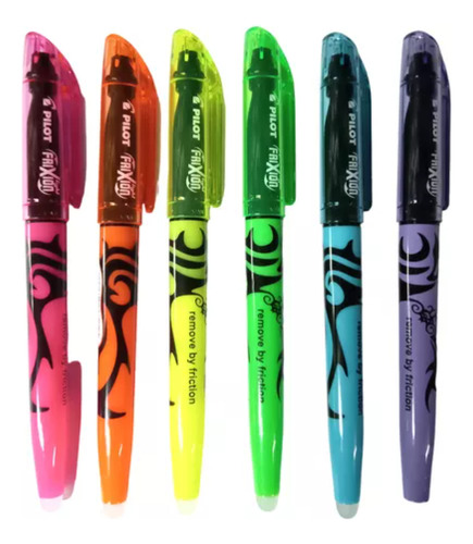 Pack X 6 Resaltador Pilot Frixion Clasico Neon 00853