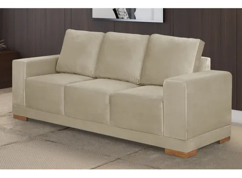 Sofá Living de terciopelo de 3 plazas Philadelphia Yescasa Wt