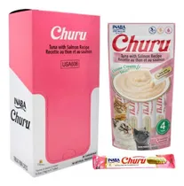 Comprar Churus Premios Para Gato Cremoso Atún Y Salmón 14 Gr.