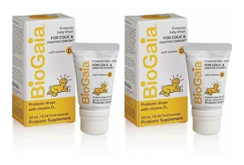 Imagen 1 de 9 de Biogaia Probiotics Drops With Vitamin D Para Bebés, Bebés,
