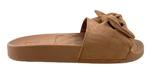 Imagem 2 de 7 de Sandália Chinelo Feminino Slide Moleca Laço