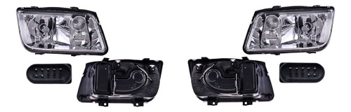 (par) Faros Cuarto Blanco Vw Jetta 1999 2000 2001 2002 Depo