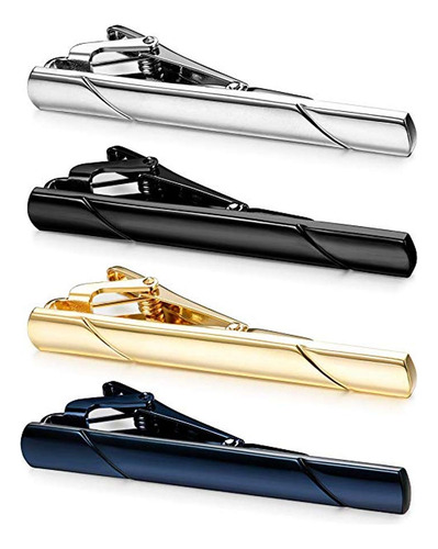 Pisacorbatas De Corbata, 4pcs Clip De Corbata Para Hombres