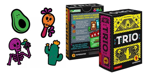 Jogos Pocket Procuratos + Trio - Jogo De Cartas - Papergames