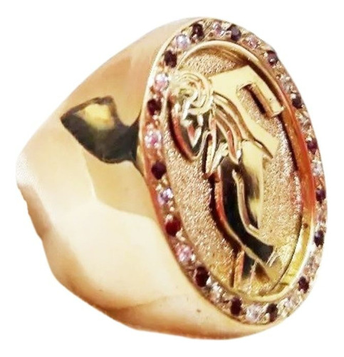 Anel Ze Pilintra Com Pedras 20 Gramas Ouro 18k